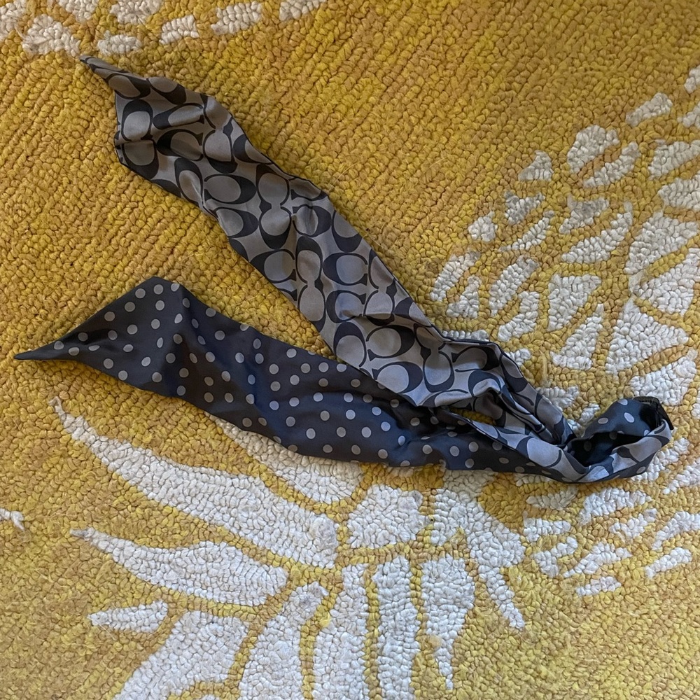 Coach skinny scarf